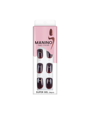 Manino Faux Ongles Mains Press On Colorés 24pcs