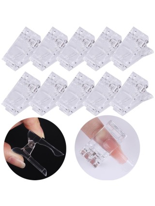 10 Pinces de Gel Acrylique ou Polygel pour Soins des Ongles Onglerie