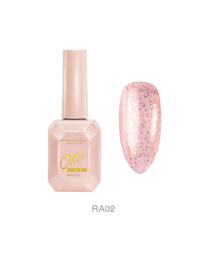 Otto Rubber Base Aurora RA02 12ml Base Gel Colorée Pailleté