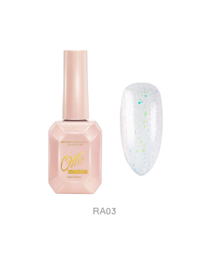 Otto Rubber Base Aurora RA03 12ml Base Gel Colorée Pailleté