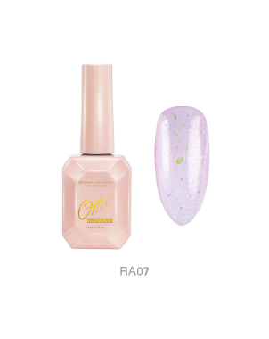 Otto Rubber Base Aurora RA07 12ml Base Gel Colorée Pailleté