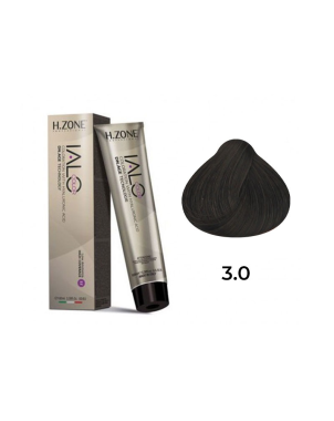 IALO H-ZONE Coloration Permanente 3.0 Châtain Foncé – 100 ml – Couvrance Intégrale & Éclat Naturel