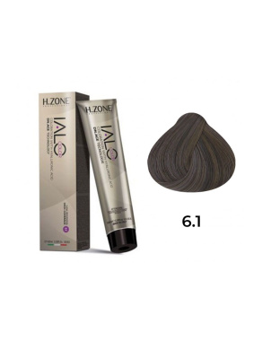 IALO H-ZONE Coloration Permanente 6.1 Blond Foncé Cendré – 100 ml – Couleur Intense & Tenue Longue Durée