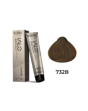 IALO H-ZONE Coloration Permanente 7.32 Blond Beige Chaud – 100 ml – Éclat Naturel & Couvrance Totale